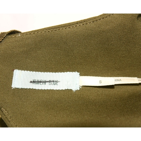 NEW Kimchi Blue Sakura Olive Green Floral Embroidered Long Sleeve Mini Dress - S - Picture 8 of 8